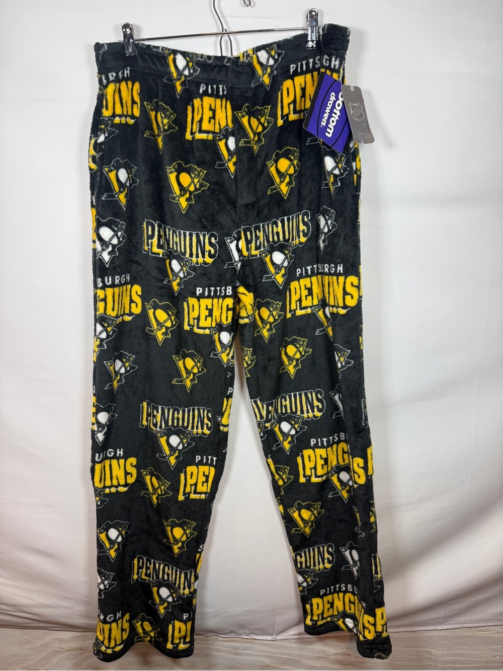 NHL Pittsburgh Penguins Fleece Sleepwear Men's P.J. Bottoms Lounge Pants NWT
